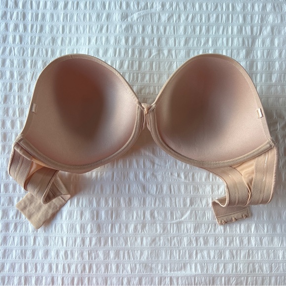 NWOT Felina Piege Bonded Strapless Bra in Nude, 36D - Picture 4 of 8